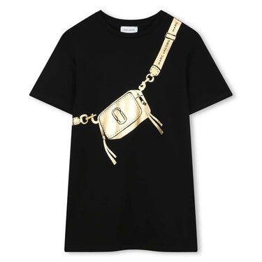 Vestido para niña y teen Marc Jacobs negro oro